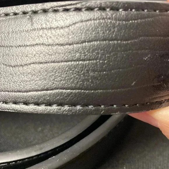 SEPTWOLVES MENS BLACK BELT SIZE 46” VERY GOOD CLEAN CONDITION - Picture 5 of 8